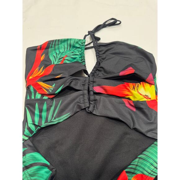 NEW Frederick's of Hollywood Cabarita Paradise Cut Out One-Piece Swimsuit S NWT - Picture 6 of 12